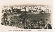 Cartão postal da Austrália Perth WA PU 1938 Swan River & City Panorama comprar usado  Enviando para Brazil
