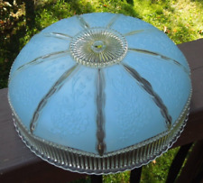 Usado, Candelabro 10" 1940 Art Deco antigo vidro azul luminária de teto sombra luminária comprar usado Usado, Candelabro 10" 1940 Art Deco antigo vidro azul luminária de teto sombra luminária comprar usado  Enviando para Brazil