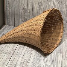 Wicker cornucopia horn for sale  Tewksbury