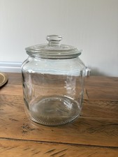 Glass storage jar for sale  WAKEFIELD