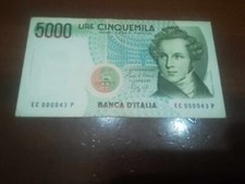5000 lire bellini usato  Trasacco