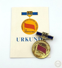 Ddr medaille parteitagsinitiat gebraucht kaufen  Lengenfeld