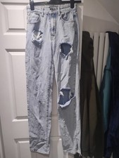 denim blue ripped jeans for sale denim blue ripped jeans for sale  WOODFORD GREEN
