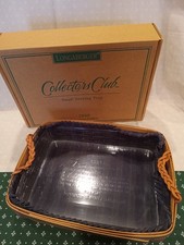 Bandeja de servir Longaberger 1996 clube de colecionadores pequena com forro e protetor comprar usado  Enviando para Brazil