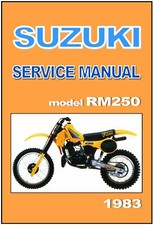 Manual de oficina SUZUKI RM250 D 1983 serviço e reparo RM250D, usado comprar usado  Enviando para Brazil