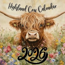 Highland cow calendar for sale  UK