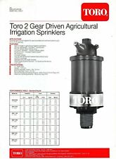 Toro agricultural sprinklers for sale  RUSHDEN