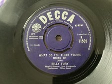 Billy fury think for sale  BROUGH