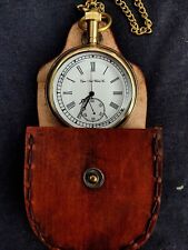 Relógio de bolso vintage bronze elgin colecionável antigo latão relógio de bolso PRESENTE comprar usado  Enviando para Brazil
