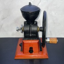  Moedor manual universal de grãos de café de ferro fundido e madeira com manivela de roda única comprar usado  Enviando para Brazil
