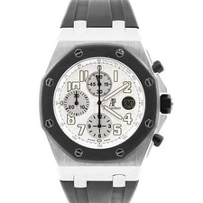 Audemars Piguet Royal Oak Offshore cronógrafo BRANCO 42mm borracha 25940SK CAIXA comprar usado  Enviando para Brazil