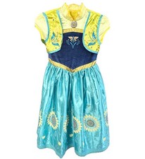 Vestido princesa fantasia cetim Frozen Fever Anna tamanho 7/8 Disney Store comprar usado  Enviando para Brazil