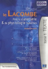 Lacombe précis anatomie d'occasion  Hennebont
