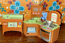 Fisher Price Loving Family Casa de Bonecas Cozinha Pia Fogão Microondas Ilha Armário, usado comprar usado  Enviando para Brazil