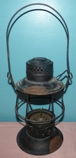 Adams & Westlake Santa Fe Railroad Bell Bottom Lantern Frame com queimador comprar usado  Enviando para Brazil