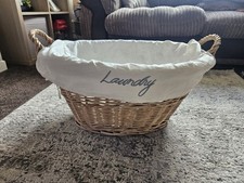 Wicker laundry basket for sale  ORMSKIRK