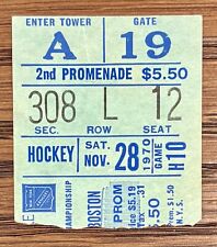 1970 Bobby Orr Milestone Assist #200, Goal #86 Ticket Stub Rangers Bruins NHL comprar usado  Enviando para Brazil