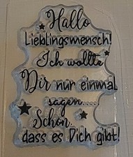 Stempel silikon text gebraucht kaufen  Korbach