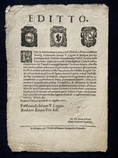 Editto ferdinando strozzi usato  Trevignano Romano