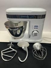 Batedeira Cuisinart SM-55 5-1/2 quartos 12 velocidades, branca com acessórios de aço inoxidável comprar usado  Enviando para Brazil
