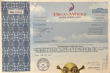 Dreamworks stock certificate for sale  Las Vegas