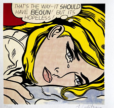 Roy lichtenstein litografia usato  Roma