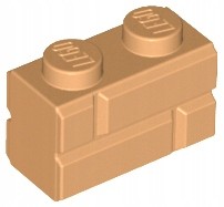 Używany, Lego 98283 Klocek Cegła 1X2 Nugat Średni (1G) 5 szt. na sprzedaż  PL