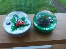 Manson christmas paperweights for sale  LEIGHTON BUZZARD