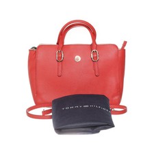 Tommy Hilfiger, torebka, damska, poliuretan, czerwona, 31, 10, 23 cm #zsZ na sprzedaż  PL