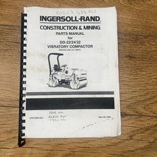 Usado, Compactador/rolo Ingersoll Rand DD 22/24/33 manual de peças de reposição —1996 -s/n140819 comprar usado  Enviando para Brazil