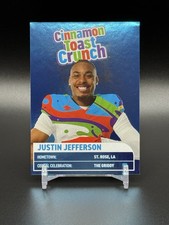 READ 2025 Reese’s Puffs Justin Jefferson Cinnamon Toast Cr Card + Alto-falante Grátis, usado comprar usado  Enviando para Brazil