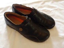 Clarks black shoes for sale  PETERBOROUGH