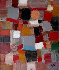 ALEXANDRE PONS/Abstrait contemporain  pièce unique format 55x46 cm na sprzedaż  Wysyłka do Poland