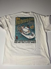 Camisa vintage anos 90 Big Johnson Head barco tamanho XL barco pesca, usado comprar usado  Enviando para Brazil