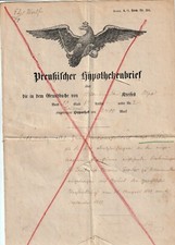 Preußischer hypothekenbrief 1 gebraucht kaufen  Olpe