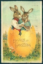 Auguri pasqua antropomorfo usato  Gambolo