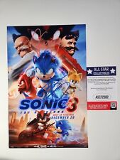 Jim Carrey, Keanu Reeves, Ben Schwartz autografado Sonic 3 11x17 pôster com certificado de autenticidade comprar usado  Enviando para Brazil