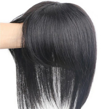 Peruca feminina 100% real cabelo humano topper toupee clipe peça de cabelo Bangs Bob Top comprar usado  Enviando para Brazil