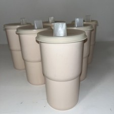 6x Tupperware Vintage 12 oz. Copos empilháveis G2412A cor rosa salmão comprar usado  Enviando para Brazil