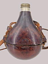 Ancienne gourde cuir d'occasion  Montélimar