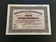Aktie brown boveri gebraucht kaufen  Seevetal