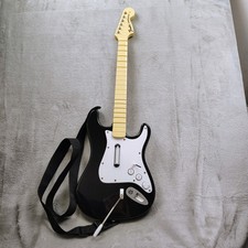 Guitarra sem fio PS3 Rock Band preta Fender Stratocaster 822151 Loose Whammy, usado comprar usado  Enviando para Brazil