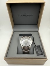 Relógio masculino Hamilton cáqui campo automático mostrador preto prata H70515137 comprar usado  Enviando para Brazil