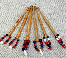 Wooden lace bobbins for sale  IPSWICH