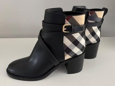 Burberry stiefeletten leder gebraucht kaufen  Hamburg