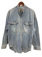 mens mandarin collar shirt for sale  LEEDS