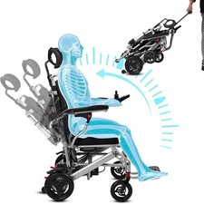 Składane składane elektryczne wózki inwalidzkie, wózki inwalidzkie dla dorosłych i seniorów, 40 km, używany na sprzedaż  PL