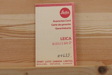 Leitz leica garantiekarte gebraucht kaufen  Emden