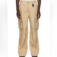 Calça cargo C2H4 masculina bege cáqui construção tamanho médio, usado comprar usado  Enviando para Brazil