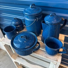 Vtg blue speckled for sale  Charlotte